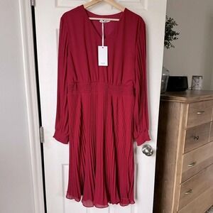 Grace Karin Pleated Chiffon Dress‎ in size 2XL